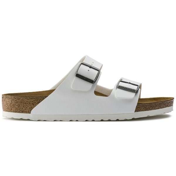 Birkenstock Arizona Birko-Flor Classic Footbed Sandal in White Cheap