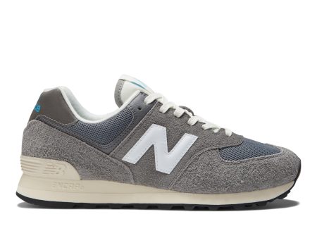 New Balance 574 in Grey with White Hot on Sale