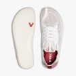 Vivobarefoot Men s Primus Lite Knit in Off White Burgundy For Discount