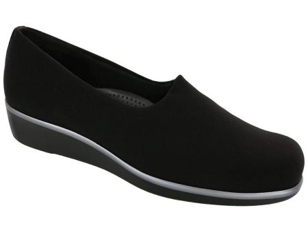 SAS Women s Bliss Slip On Wedge in Black Wide Online