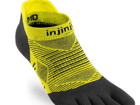 Injinji Men s Run Lightweight No-Show Sock in Limeade For Discount