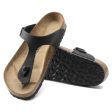 Birkenstock Gizeh Birko-Flor Classic Footbed Sandal in Black For Cheap