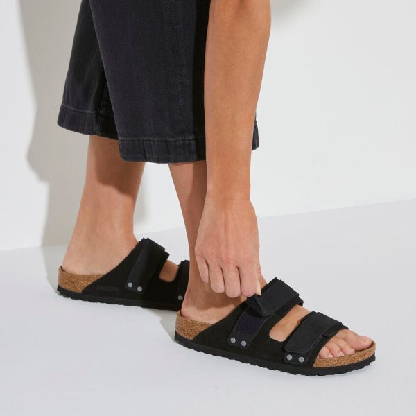 Birkenstock Women s Uji Nubuck-Suede Leather in Black Online