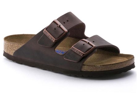 Birkenstock Arizona Oiled Leather Soft Footbed Sandal in Habana Cheap