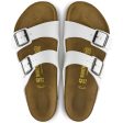 Birkenstock Arizona Birko-Flor Classic Footbed Sandal in White Cheap