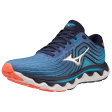 Mizuno Men s Wave Horizon 6 in Surf the Web-Silver Online now