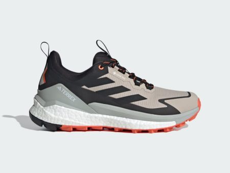 Adidas Men s Terrex Free Hiker 2.0 Low Gore-Tex in Wonder Beige Core Black Semi Impact orange For Sale