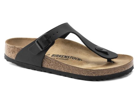 Birkenstock Gizeh Birko-Flor Classic Footbed Sandal in Black For Cheap