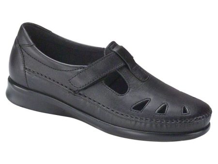 SAS Women s Roamer Slip On Loafer in Black Wide Supply