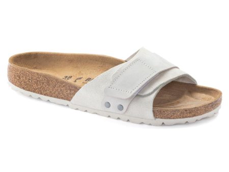 Birkenstock Women s Oita Suede Leather in Antique White For Sale