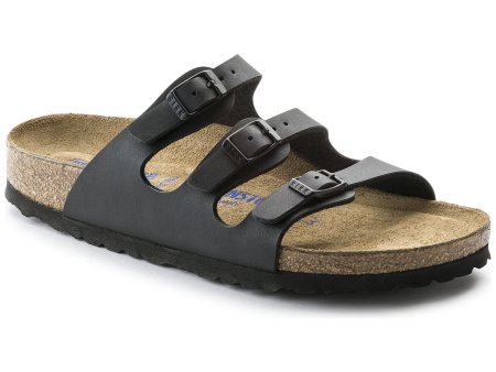 Birkenstock Women s Florida Birko-Flor Soft Footbed Sandal in Black Supply