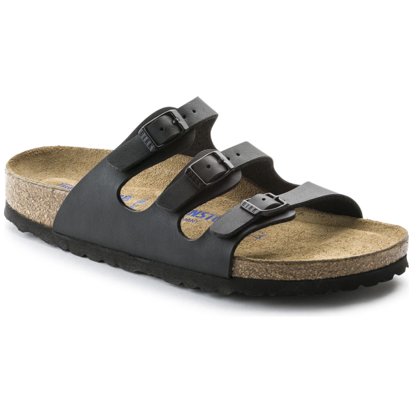 Birkenstock Women s Florida Birko-Flor Soft Footbed Sandal in Black Supply