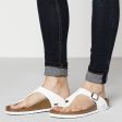 Birkenstock Gizeh Birko-Flor Classic Footbed Sandal in White Online Hot Sale