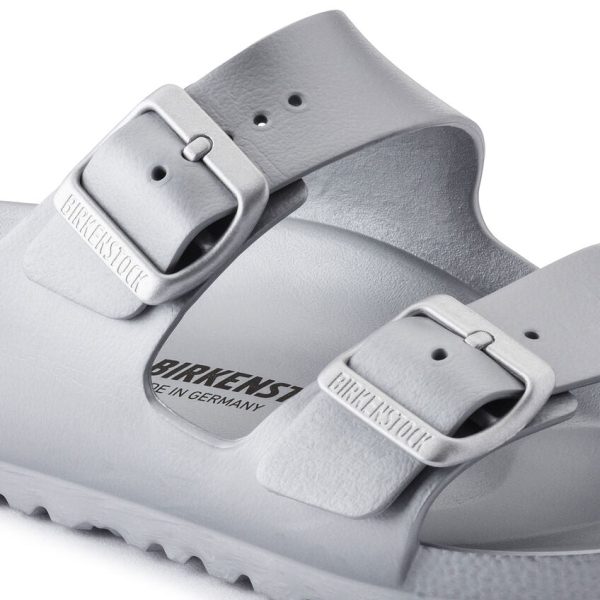 Birkenstock Arizona EVA Sandal in Metallic Silver Online now