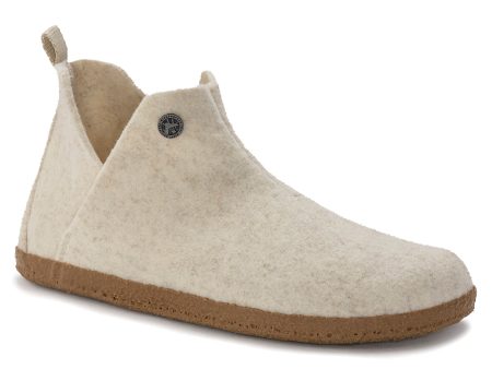 Birkenstock Andermatt Shearling Wool Felt Slipper in Ecru Online now