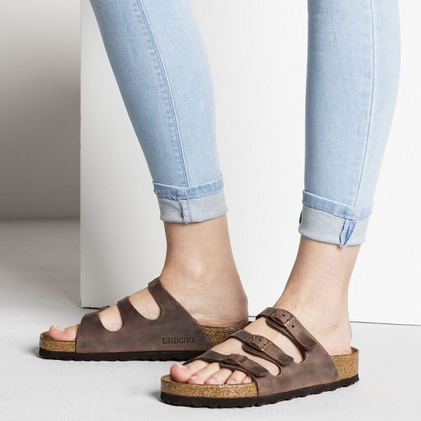 Birkenstock Flordia Oiled Leather SFB Sandal in Habana Online Hot Sale