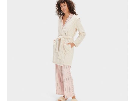 UGG Women s Miranda Fleece Robe in Moonbeam Hot on Sale