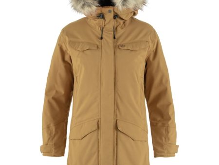 Fjallraven Women s Nuuk Parka in Buckwheat Brown For Discount