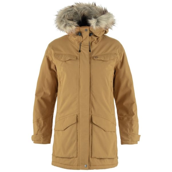 Fjallraven Women s Nuuk Parka in Buckwheat Brown For Discount