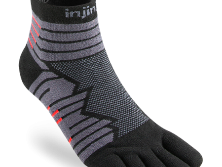 Injinji Men s Ultra Run Mini-Crew In Onyx Online now