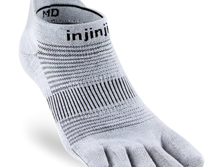 Injinji Men s Run Lightweight No-Show Ultra-Thin Cushioning in Grey Online Hot Sale