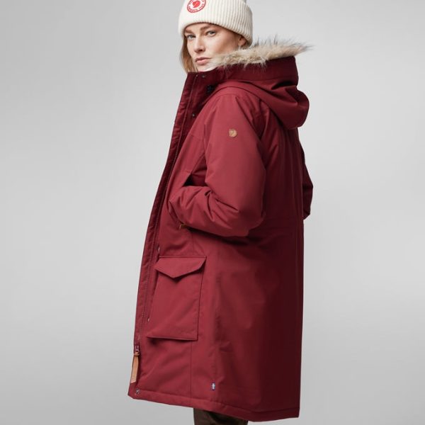 Fjallraven Women s Nuuk Lite Parka in Bordeaux Red on Sale