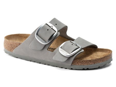 Birkenstock Arizona Big Buckle Nubuck Leather in Dove Gray For Discount