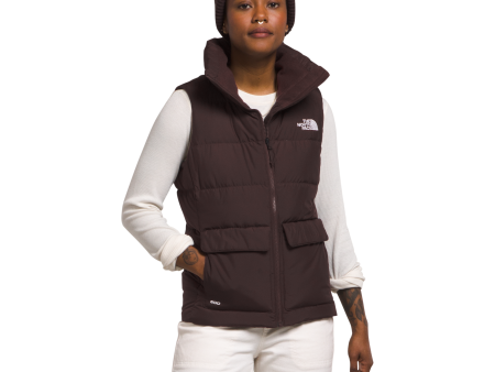 The North Face Women s Gotham Vest in Coal Brown Online now