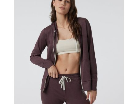 Vuori Women s Halo Performance Hoodie 2.0 in Elderberry Heather For Cheap