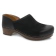 Dansko Women s Brenna in Black Burnished Suede Clog Online