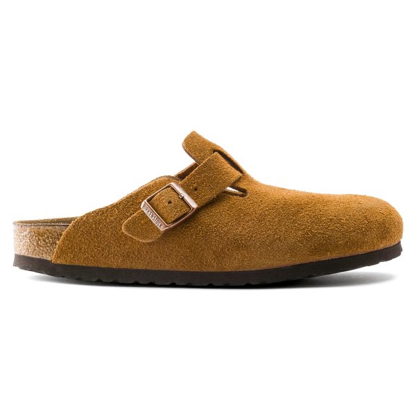 Birkenstock Soft Footbed Suede Leather Clog in Mink Online Hot Sale