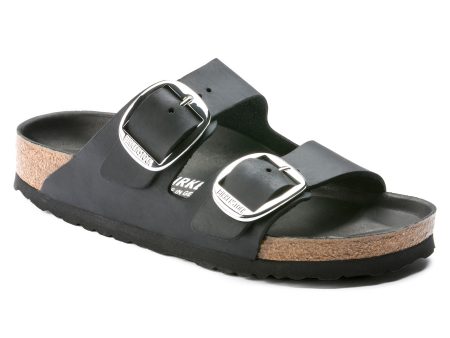 Birkenstock Arizona Big Buckle Oiled Leather in Black on Sale