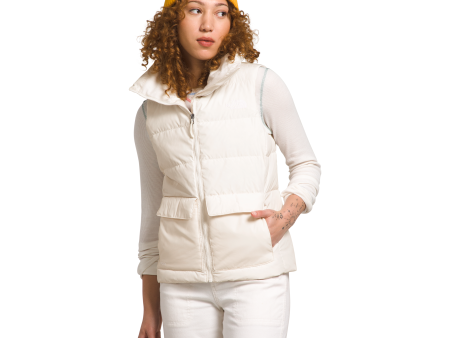 The North Face Women s Gotham Vest in Gardenia White Online Hot Sale