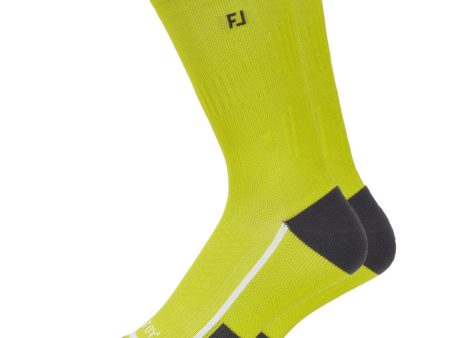 FootJoy Tech D.R.Y. Crew Socks - Green For Discount