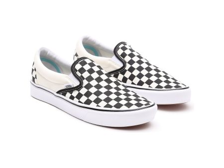 Vans Classic Slip-on Comfycush™ Checkerboard Shoe in Black Off White For Discount