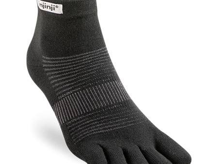 Injinji Men s Run Lightweight Mini-Crew Ultra Thin Sock in Black For Sale