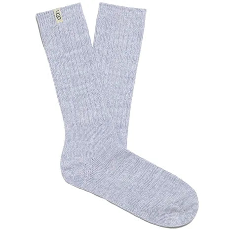 UGG Women s Rib Knit Slouchy Crew Sock in Ice Blue Online now