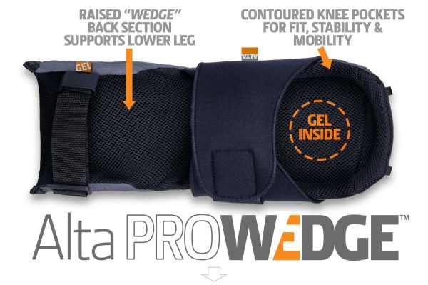 Alta PRO-WEDGE™ Knee Pads with NEOPRENE Top Straps For Cheap